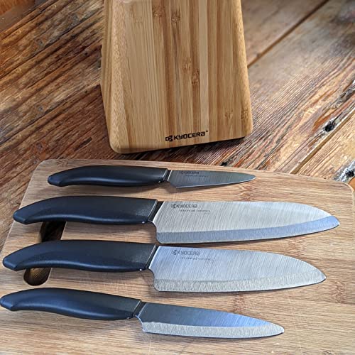 Kyocera Revolution Series Paring and Santoku Knife Set, Black Blade