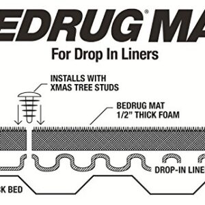 BedRug Classic Bed Mat | Gray | BMT09CCD | Fits 2009 - 2018 Dodge Ram, 2019 - 2022 Ram (Classic w/drop-in style bedliner) w/o Rambox