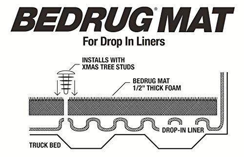 BedRug Classic Bed Mat | Gray | BMT09CCD | Fits 2009 - 2018 Dodge Ram, 2019 - 2022 Ram (Classic w/drop-in style bedliner) w/o Rambox