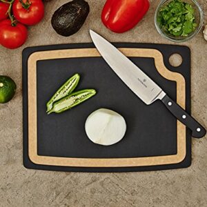 Epicurean Gourmet Series Cutting Board with Juice Groove 14.5-Inch by 11.25-Inch, Slate/Natural