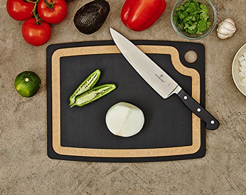 Epicurean Gourmet Series Cutting Board with Juice Groove 14.5-Inch by 11.25-Inch, Slate/Natural