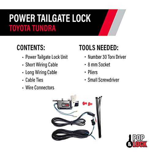 Pop & Lock – Power Tailgate Lock for Toyota Tundra - Fits 1999 to 2006 Toyota Tundra (PL8500)