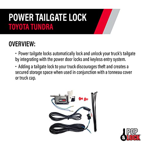 Pop & Lock – Power Tailgate Lock for Toyota Tundra - Fits 1999 to 2006 Toyota Tundra (PL8500)