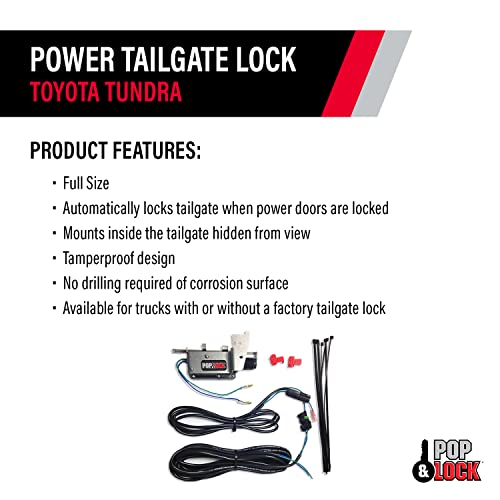 Pop & Lock – Power Tailgate Lock for Toyota Tundra - Fits 1999 to 2006 Toyota Tundra (PL8500)