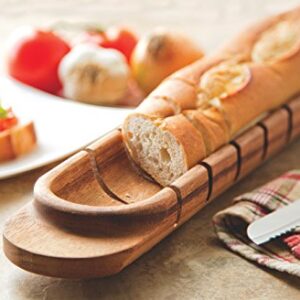 Ironwood Gourmet Avignon Baguette Miter, Acacia Wood 1.75 x 3.5 x 26.25 inches