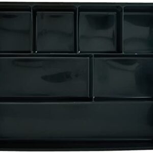 Rubbermaid Extra Deep Desk Drawer Director Tray, Plastic, 11.875 x 15 x 2.5 Inches, Black