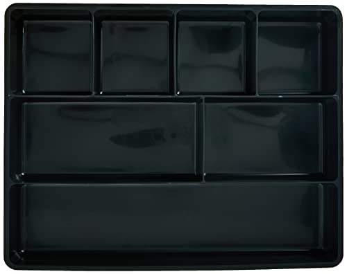 Rubbermaid Extra Deep Desk Drawer Director Tray, Plastic, 11.875 x 15 x 2.5 Inches, Black