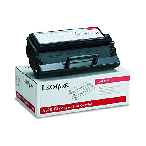 Lexmark 08A0477 High Yield Black Toner Cartridge for Lexmark e320 & e322