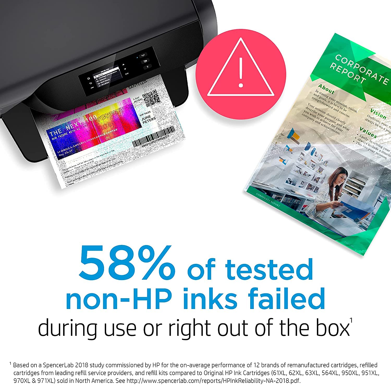 Original HP 60 Tri-color Ink Cartridge | Works with DeskJet D1660, D2500, D2600, D5560, F2400, F4200, F4400, F4580; ENVY 100, 110, 120; PhotoSmart C4600, C4700, D110a Series | CC643WN