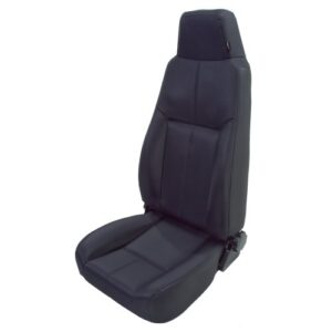 rugged ridge 13403.15 seat, high-back, front, reclinable, black denim; 76-02 cj/wrangler