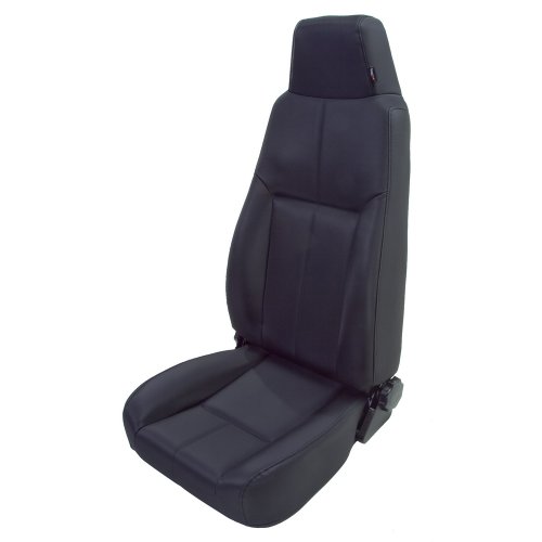 Rugged Ridge 13403.15 Seat, High-Back, Front, Reclinable, Black Denim; 76-02 CJ/Wrangler