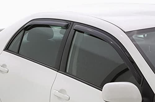 Auto Ventshade [AVS] Ventvisor / Rain Guards | Outside Mount, Smoke Color, 4 pc | 94181 | Fits 2010 - 2015 Toyota Prius (Excludes V Model)