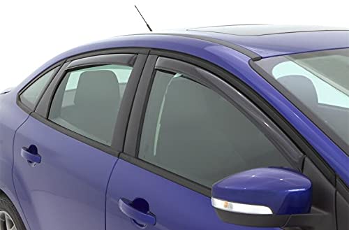 Auto Ventshade [AVS] Ventvisor / Rain Guards | Outside Mount, Smoke Color, 4 pc | 94181 | Fits 2010 - 2015 Toyota Prius (Excludes V Model)