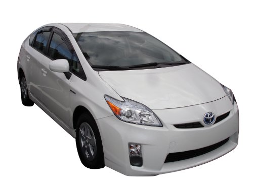 Auto Ventshade [AVS] Ventvisor / Rain Guards | Outside Mount, Smoke Color, 4 pc | 94181 | Fits 2010 - 2015 Toyota Prius (Excludes V Model)