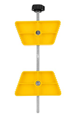 Camco Large RV Wheel Stop | Fits 26 to 30-inch Diameter Tires and Tire Spacing from 3 ½ to 5 ½-inches | Yellow (44622)