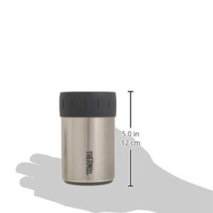 THERMOS Stainless Steel Beverage Can Insulator for 12 Ounce Can, Stainless Steel
