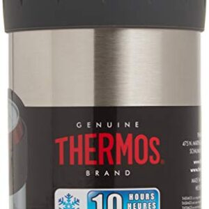 THERMOS Stainless Steel Beverage Can Insulator for 12 Ounce Can, Stainless Steel