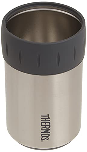 THERMOS Stainless Steel Beverage Can Insulator for 12 Ounce Can, Stainless Steel