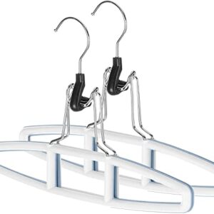 3 sets of 2 Skirt and Slack Hanger Clamp white (7'Hx 11"W) by Merrick Engineering