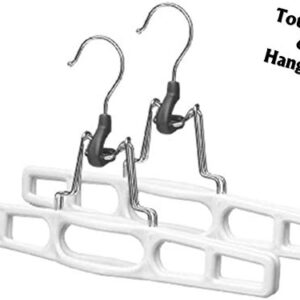 3 sets of 2 Skirt and Slack Hanger Clamp white (7'Hx 11"W) by Merrick Engineering