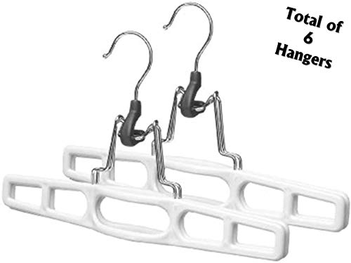 3 sets of 2 Skirt and Slack Hanger Clamp white (7'Hx 11"W) by Merrick Engineering