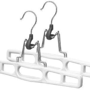 3 sets of 2 Skirt and Slack Hanger Clamp white (7'Hx 11"W) by Merrick Engineering