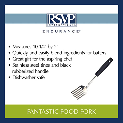 RSVP International Endurance Kitchen Baking Tool Collection, Fantastic Fork, Stainless Steel