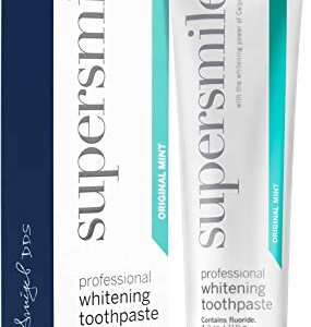 Supersmile Professional Teeth Whitening Toothpaste with Fluoride, Original Mint, 4.2 Oz