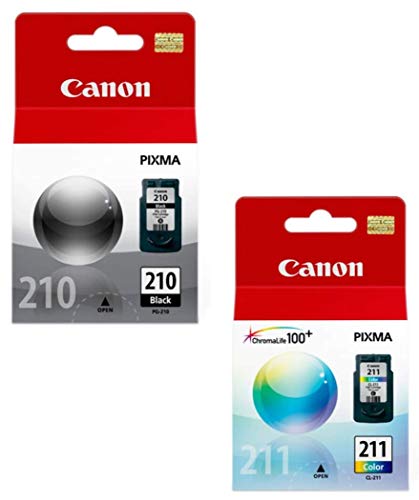 Canon PG-210/CL PIXMA MP240 MP250 MP270 MX320 MX330 MX340 IP2700 IP2702 Ink Cartridge Set (Black,Color) in Retail Packaging