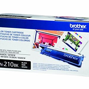 Brother Toner Cartridge Set, 4-Pack, Black, Cyan, Magenta, and Yellow (TN-210)