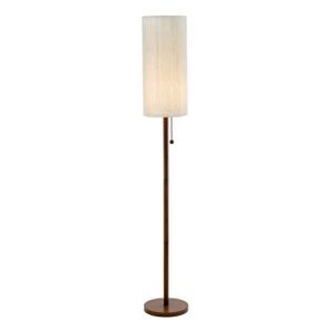 adesso home 3338-15 transitional one light floor lamp from hamptons collection in bronze/dark finish, brown and beige