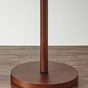 Adesso Home 3338-15 Transitional One Light Floor Lamp from Hamptons Collection in Bronze/Dark Finish, Brown and Beige