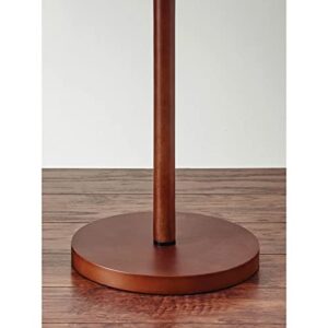 Adesso Home 3338-15 Transitional One Light Floor Lamp from Hamptons Collection in Bronze/Dark Finish, Brown and Beige