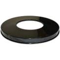 Witt Industries M3601-FTL-BK Steel Open Flat Lid, Black