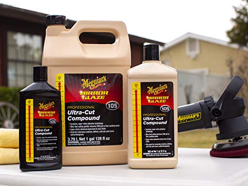 Meguiar's M10508 Mirror Glaze Ultra-Cut Compound - 8 Oz Bottle