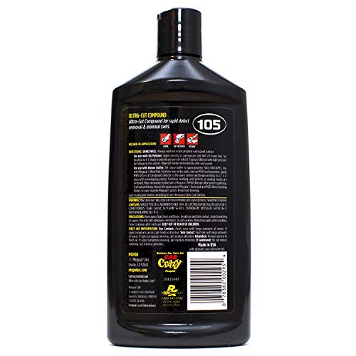 Meguiar's M10508 Mirror Glaze Ultra-Cut Compound - 8 Oz Bottle