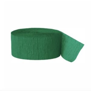 Unique Industries Crepe Paper Streamer, 81ft, Emerald Green