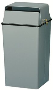 witt industries 008lsl confidential waste receptacle, steel, 36 gal, slate