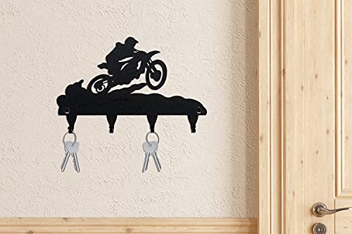 Innovative Fabricators, Inc. Motocross Key Hooks, Wall Mount, 11 Inch