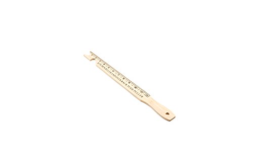 Fox Run Oven Rack Push/Pull Kitchen Ruler, 0.25 x 1.25 x 16.5 inches, Brown