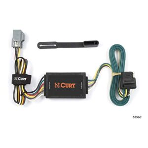curt 55560 vehicle-side custom 4-pin trailer wiring harness, fits select chevrolet equinox, pontiac torrent