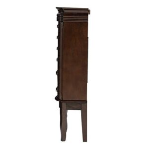 Powell Italian Influenced Transitional Espresso Jewelry Armoire