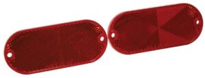 reese towpower 73820 red quick mount reflector – 2 pack , maroon
