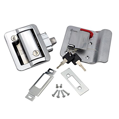 FASTEC 43610-00-SP FIC Travel Trailer Lock with Deadbolt - Chrome