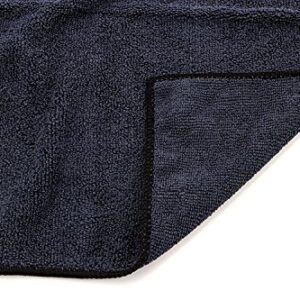 Real Clean 16x16 300GSM Premium Black Microfiber Towels (Pack of 10)