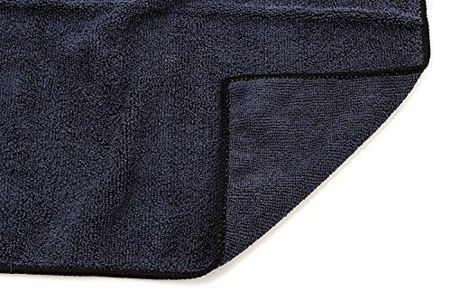 Real Clean 16x16 300GSM Premium Black Microfiber Towels (Pack of 10)