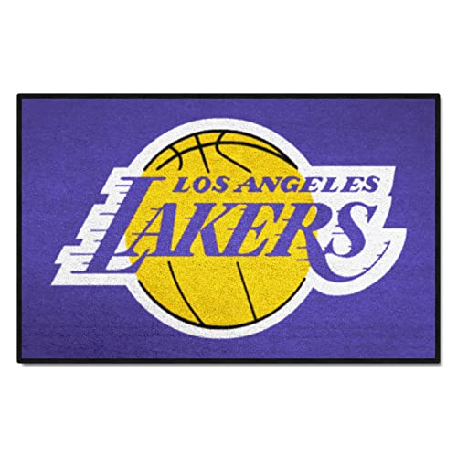 FANMATS - 11911 NBA Los Angeles Lakers Nylon Face Starter Rug 19"x30"