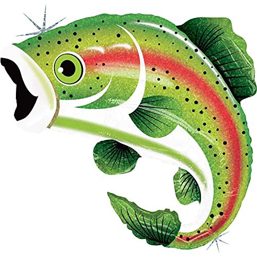 Rainbow Trout 29" Extra Large Holographic Foil Balloon