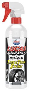 lucas oil 10513 slick mist tire and trim shine – 24 ounce