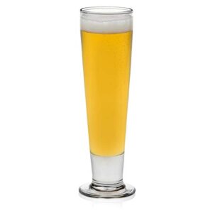 libbey stockholm pilsner beer glasses, 14.5-ounce, set of 4